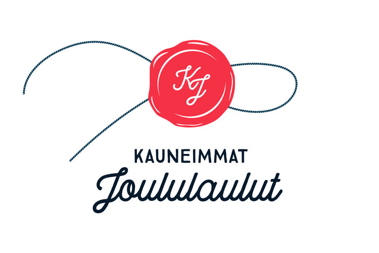 kauneimpien joululaulujen logo jossa sinettiin on painettu teksti Kauneimmat joululaulut 2017