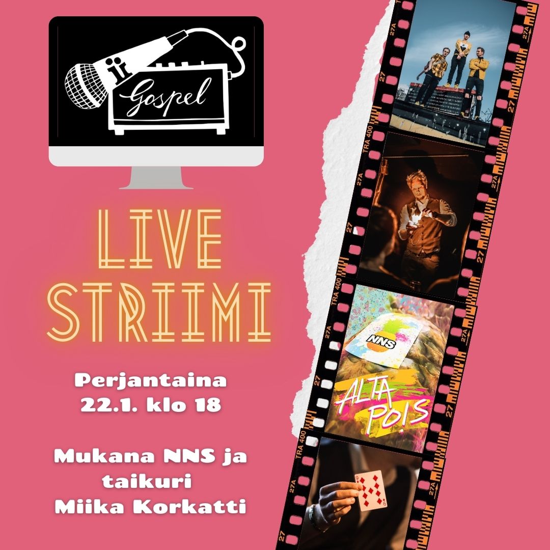 IiGospel IiGospel mainos. Live striimi 22.1. klo 18. Esiintymässä NNS ja Miika Korkatti.